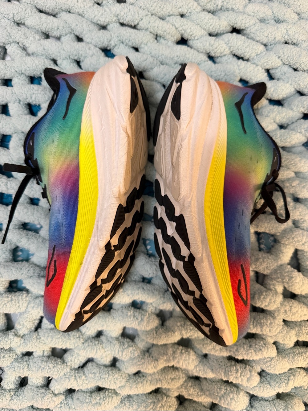 Hoka Clifton Rainbow Running Shoes Sz 6.5 - Picture 6 of 17